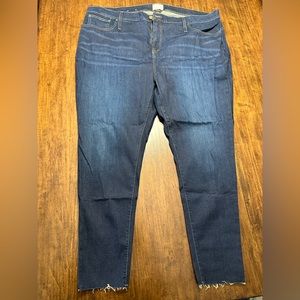 Dark Wash Caslon Jeans, Size 24